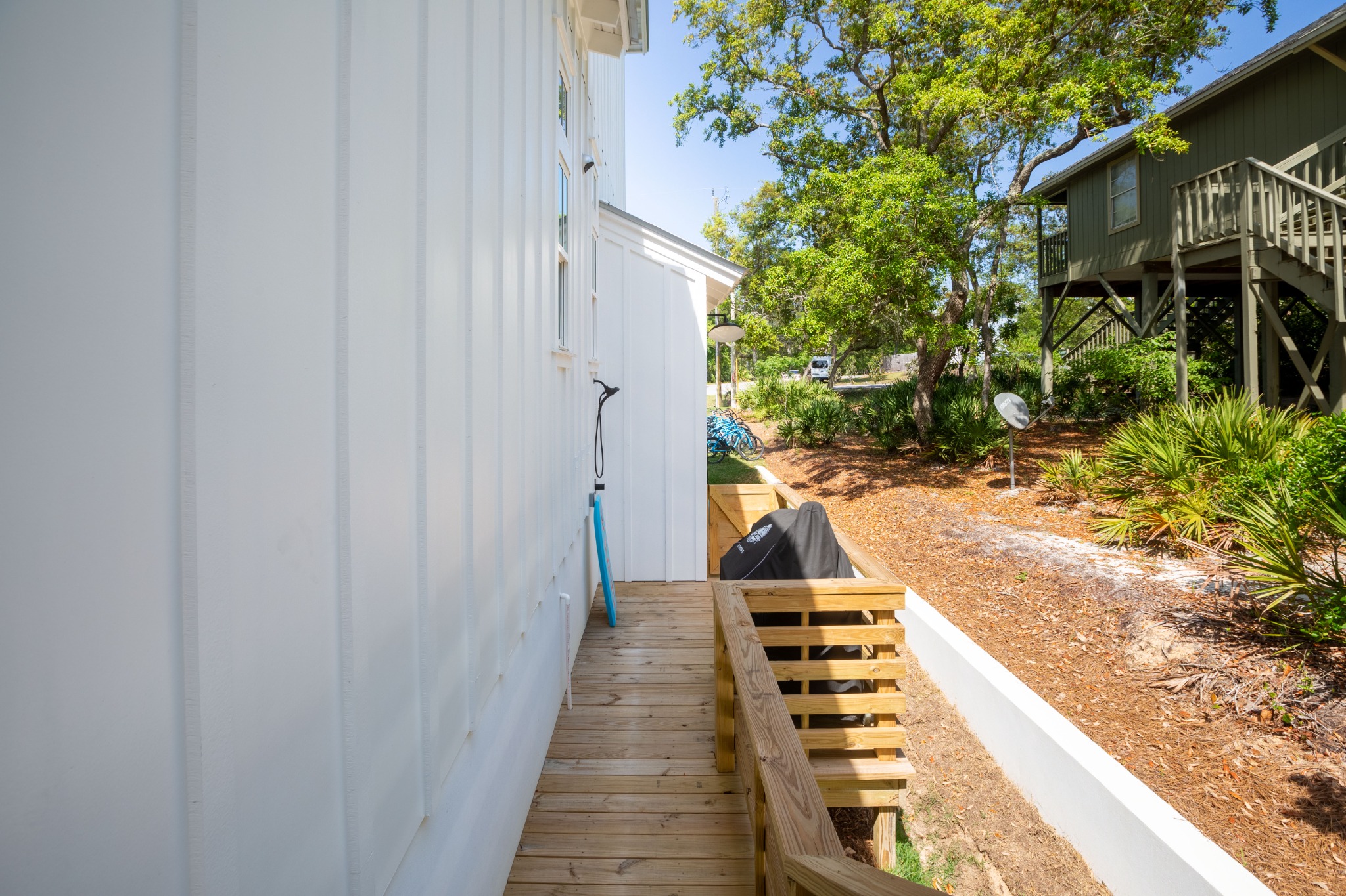 Outdoor shower for after-beach rinse